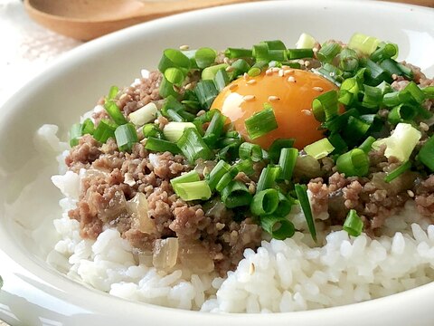 ご飯が進む♫とろ〜り♫ひき肉あんかけご飯